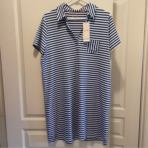 Lilly Pulitzer Dune Dress St. Tropez Stripe Size XL - Picture 2 of 8